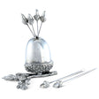 Pewter Acorn Cheese Pick Set