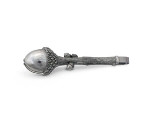 Vagabond House Majestic Forest Pewter Acorn Pattern Nut / Sugar Tongs