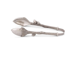 Vagabond House Majestic Forest Pewter Acorn Pattern Nut / Sugar Tongs