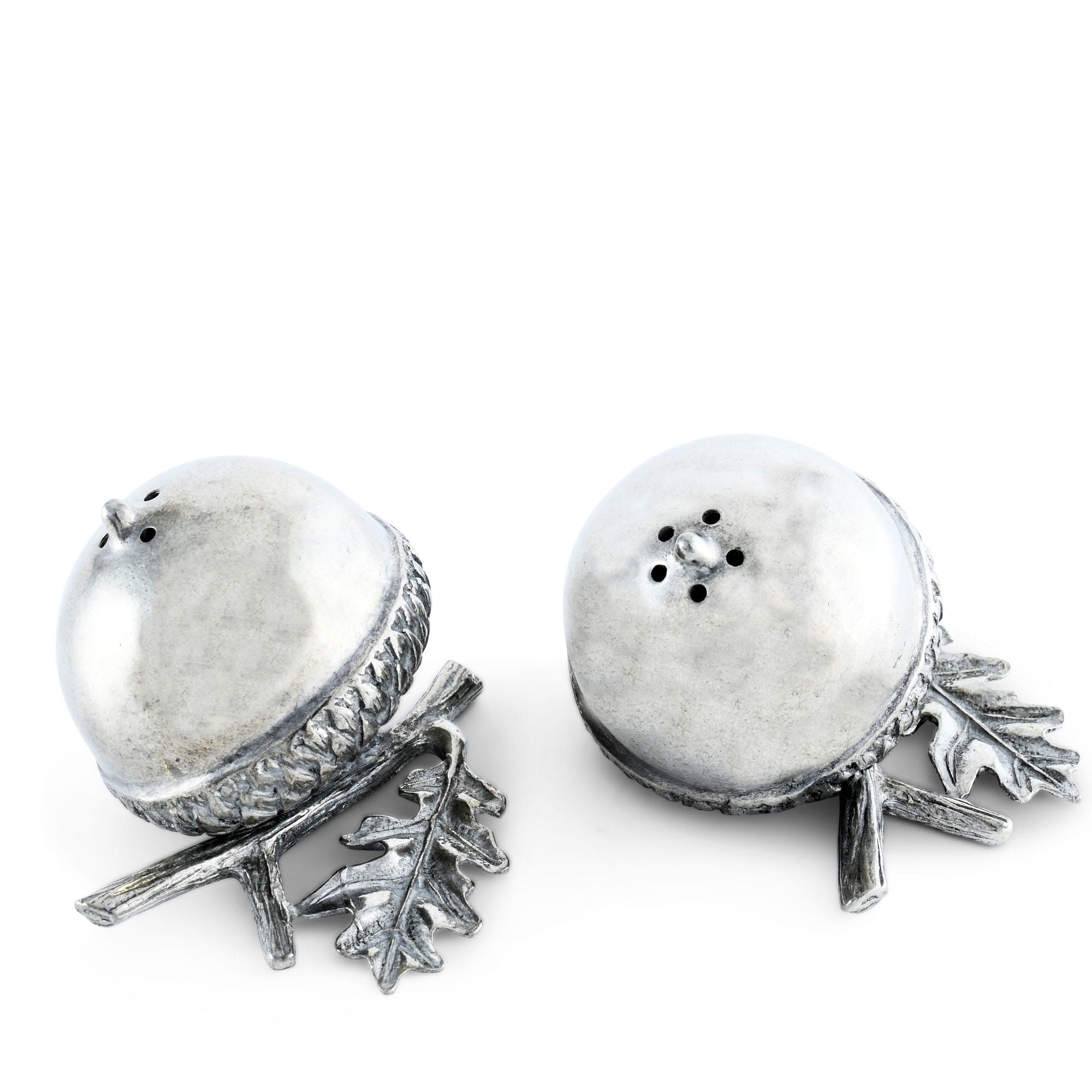 Vagabond House Majestic Forest Pewter Acorn Salt & Pepper Set