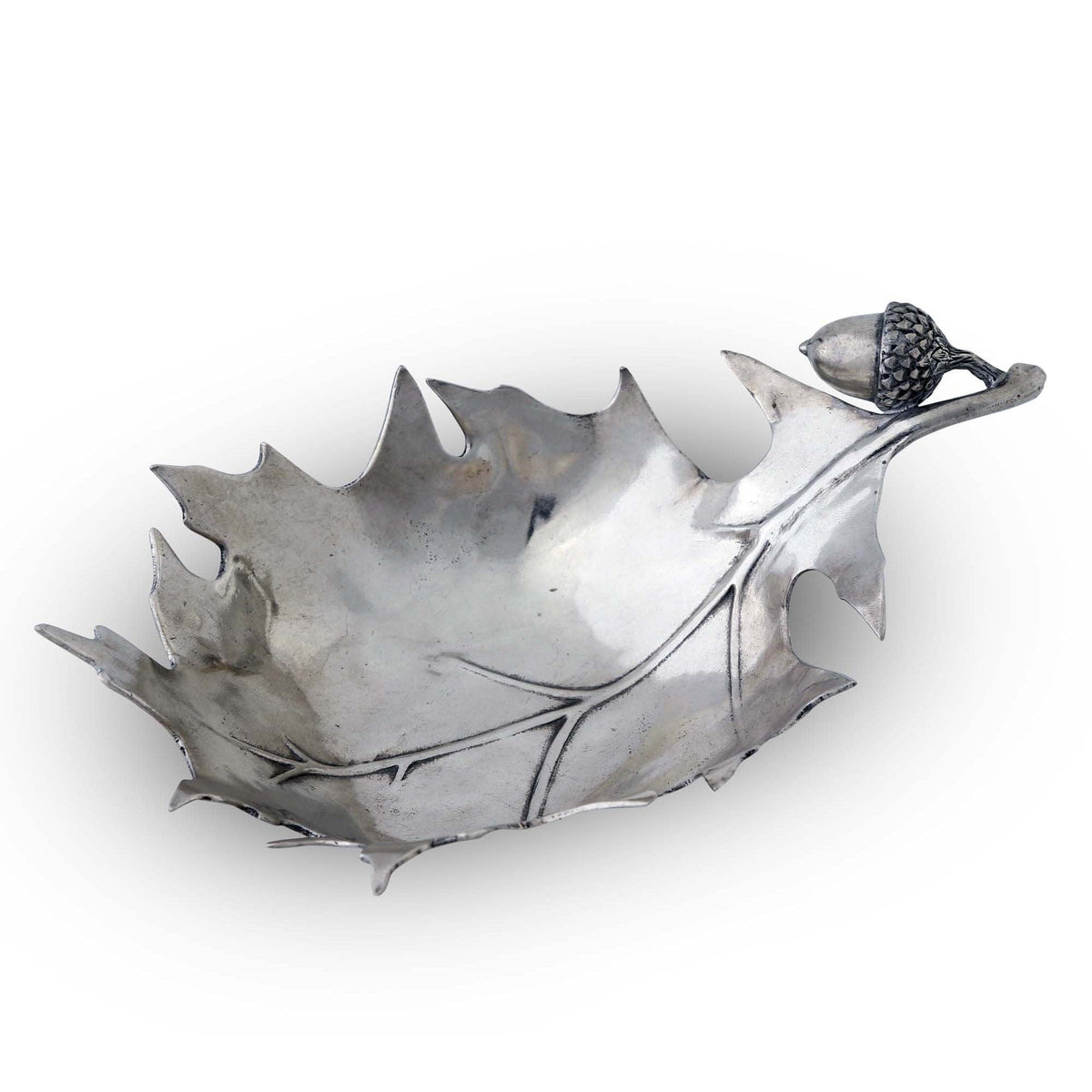 Vagabond House Majestic Forest Pewter Forest Leaf Dish