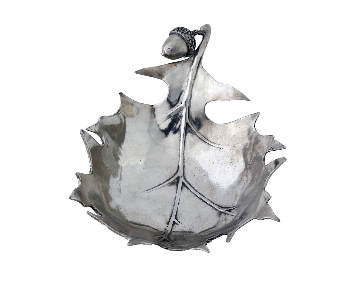 Vagabond House Majestic Forest Pewter Forest Leaf Dish
