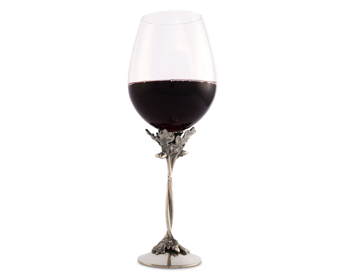 Vagabond House Majestic Forest Red Wine - 10.75&quot; H 15 oz Entwined Oak Pewter Stemware