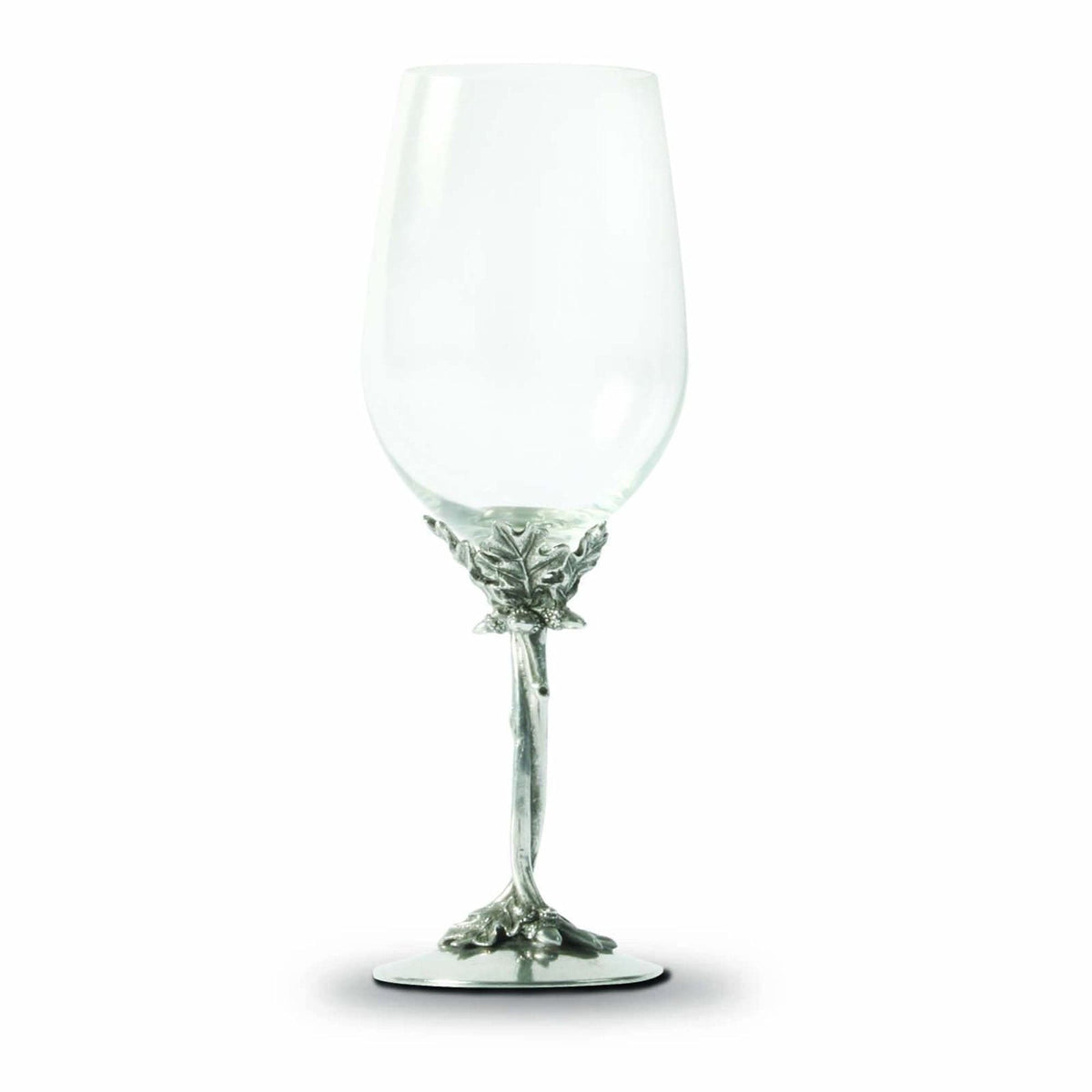 Vagabond House Majestic Forest White - 10&quot; H 12.25 oz Entwined Oak Pewter Stemware