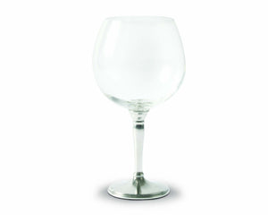 Vagabond House Medici Living Burgundy Glass - 22.75 oz Classic Pewter Stemware