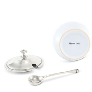 Vagabond House Medici Living Classic Sugar Bowl and Spoon