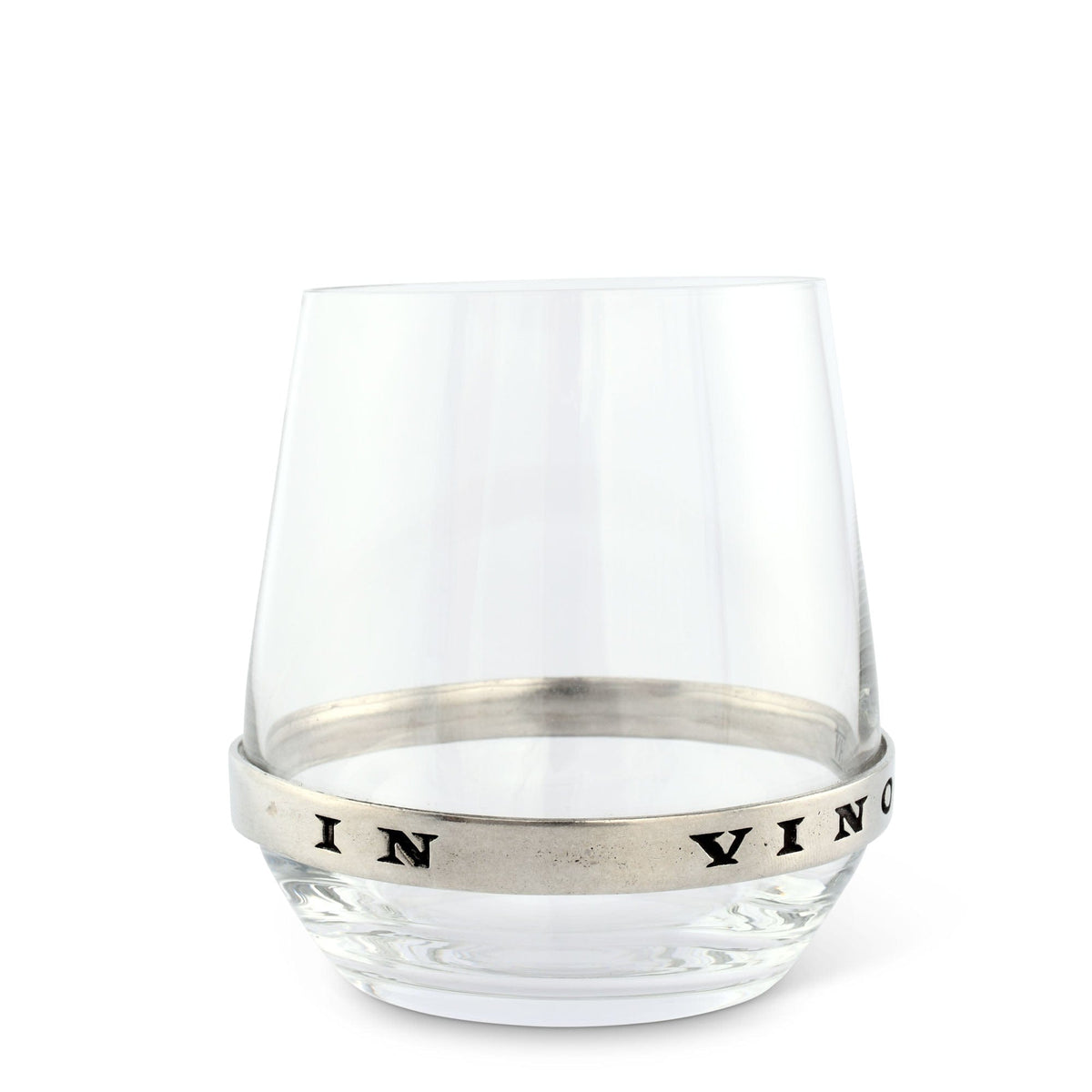 Vagabond House Medici Living In Vino Veritas Stemless Red Wine Glass