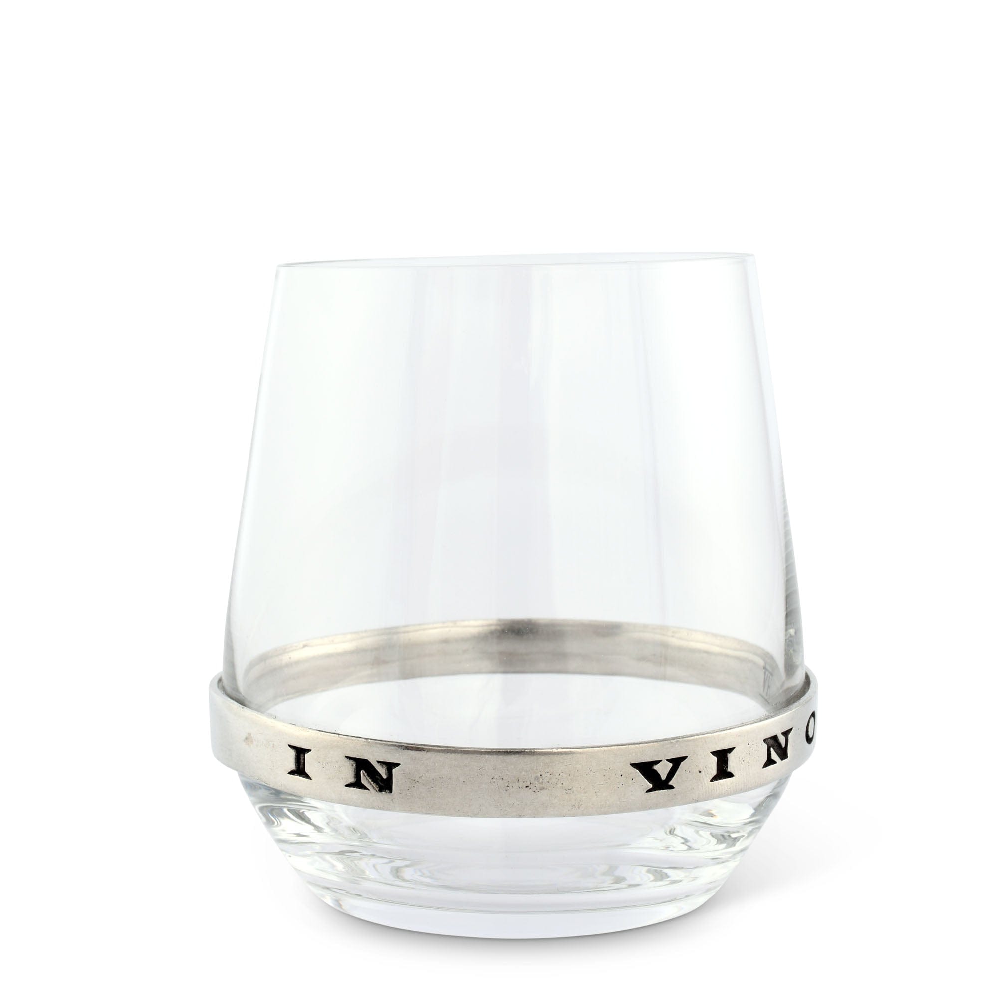 Vagabond House Medici Living In Vino Veritas Stemless Red Wine Glass