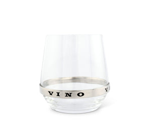 Vagabond House Medici Living In Vino Veritas Stemless Red Wine Glass