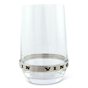Vagabond House Medici Living In Vino Veritas Stemless White Wine Glass