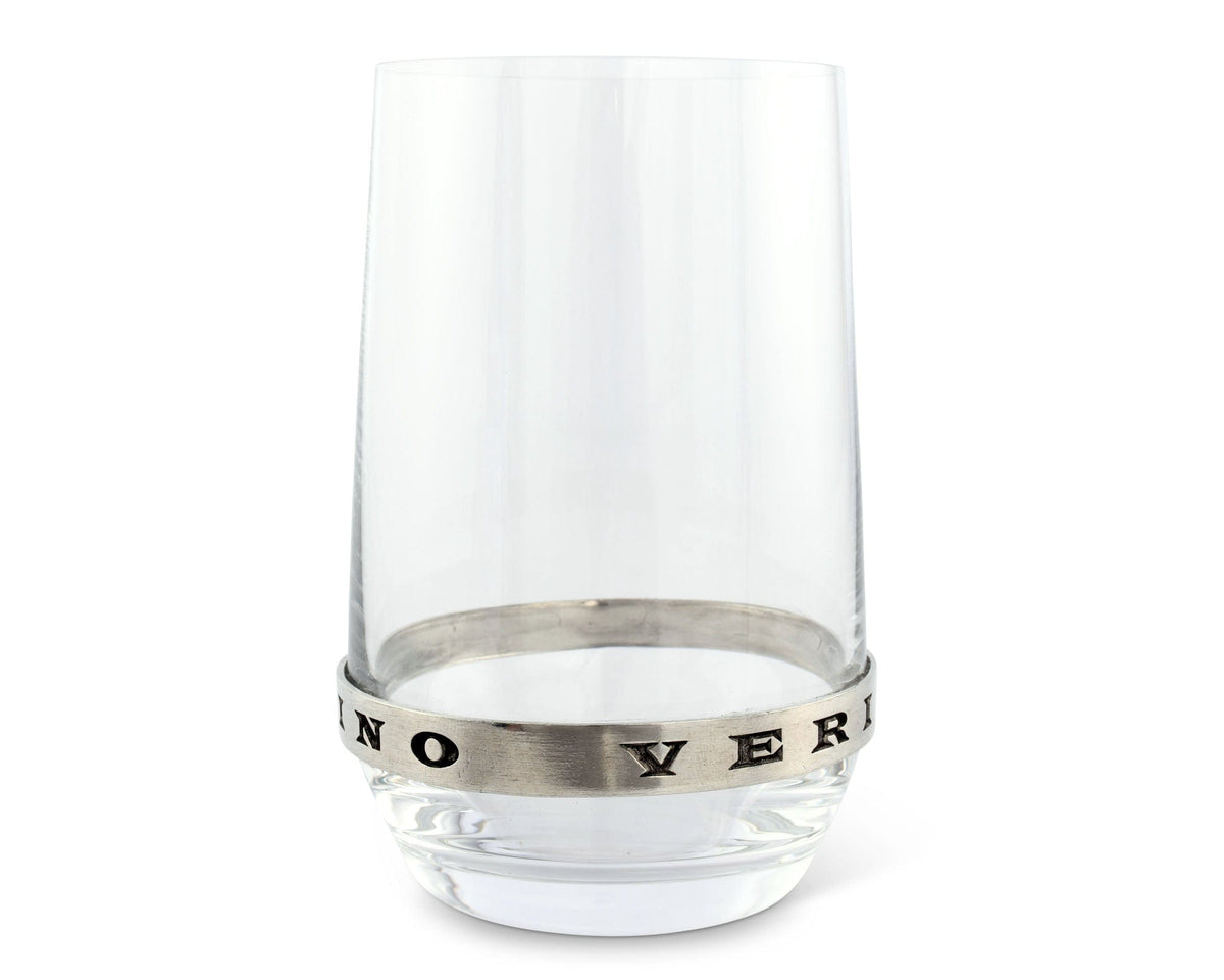 Vagabond House Medici Living In Vino Veritas Stemless White Wine Glass