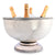 Vagabond House Medici Living Pewter Medici Bead Ice Tub/Punch Bowl