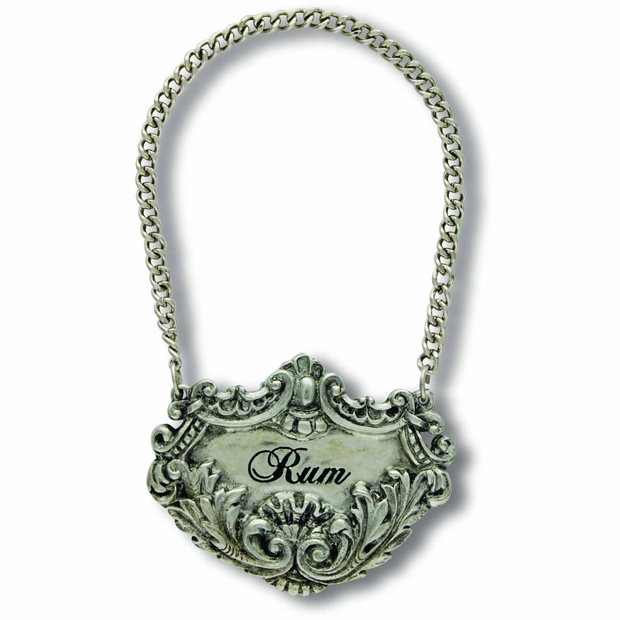 Vagabond House Medici Living Rum Pewter Medici Decanter Tags