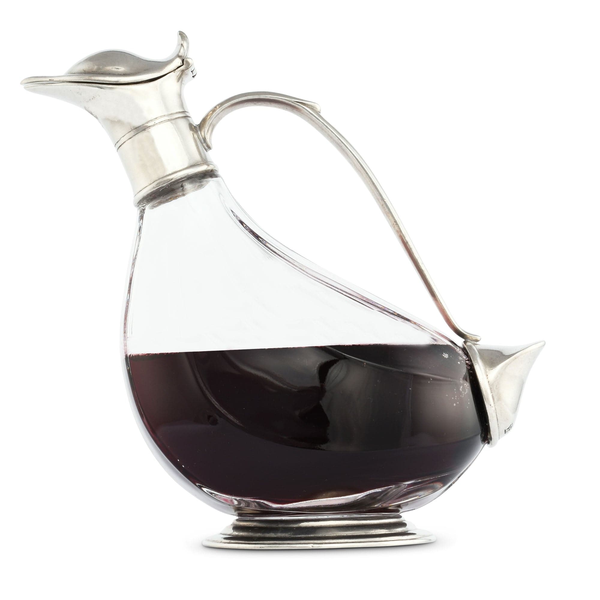 Vagabond House Morning Hunt Duck Pewter Wine Decanter