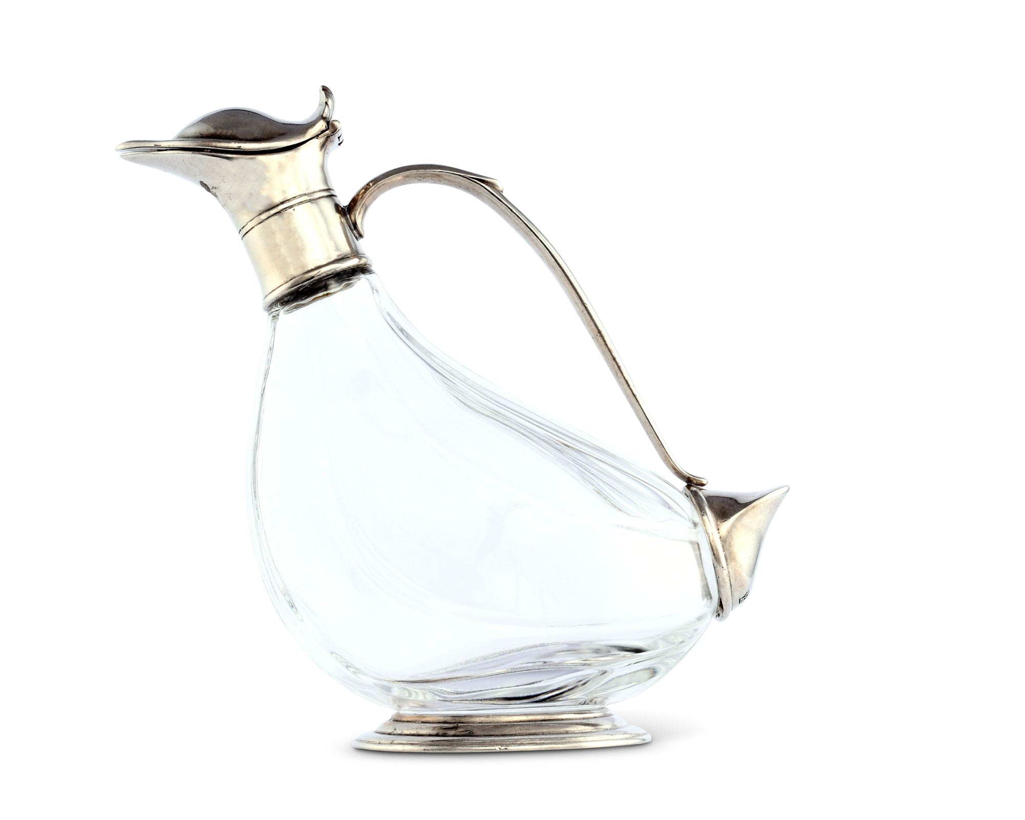 Vagabond House Morning Hunt Duck Pewter Wine Decanter