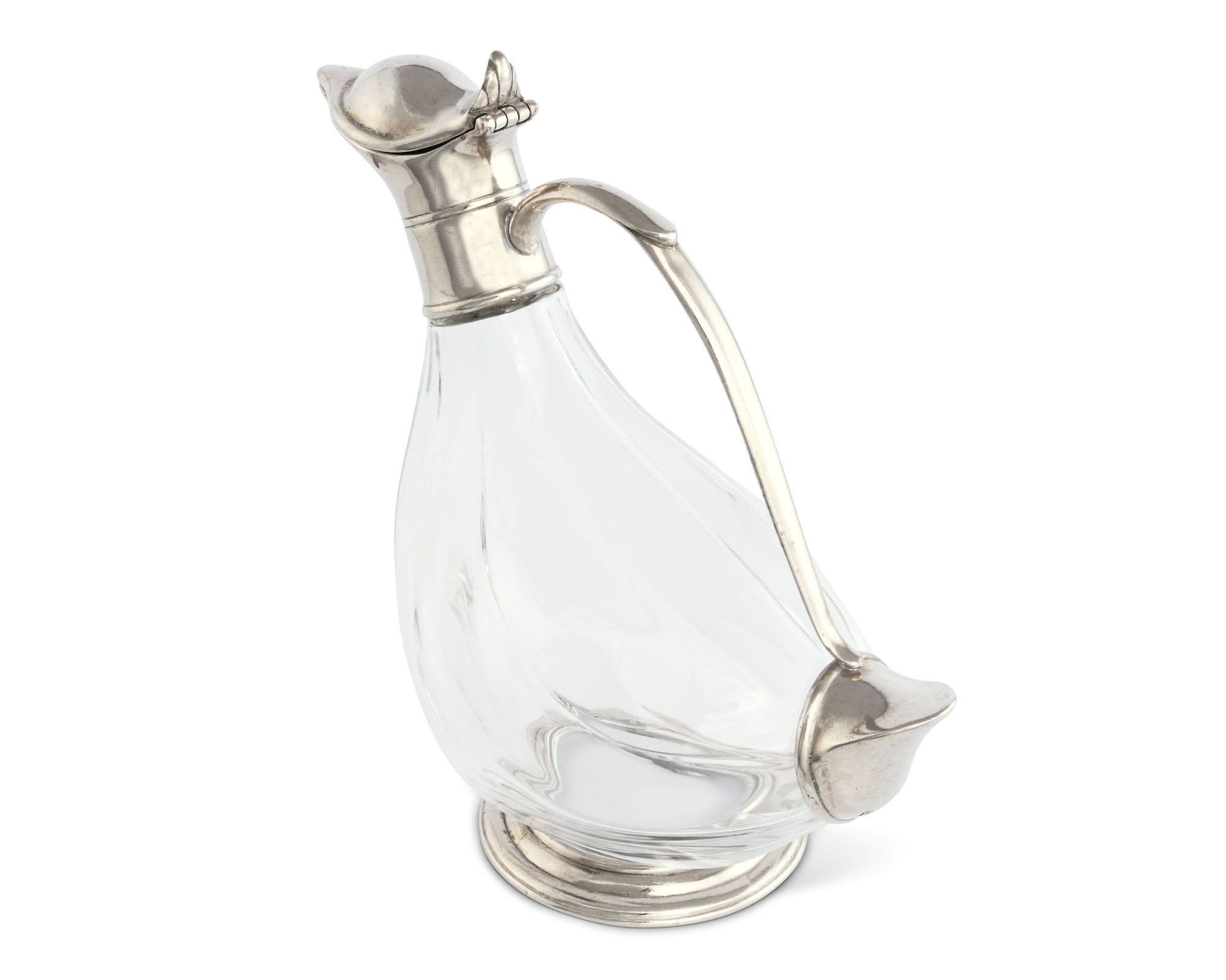 Vagabond House Morning Hunt Duck Pewter Wine Decanter