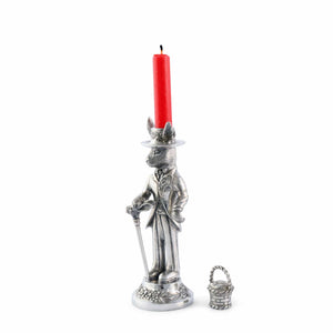 Vagabond House Morning Hunt Gentleman Hare Short Candlestick