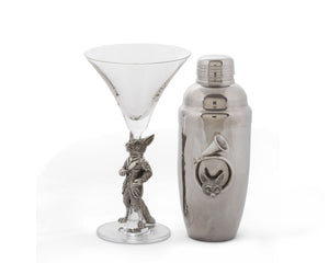 Vagabond House Morning Hunt Hunt Horn Stainless Cocktail Shaker