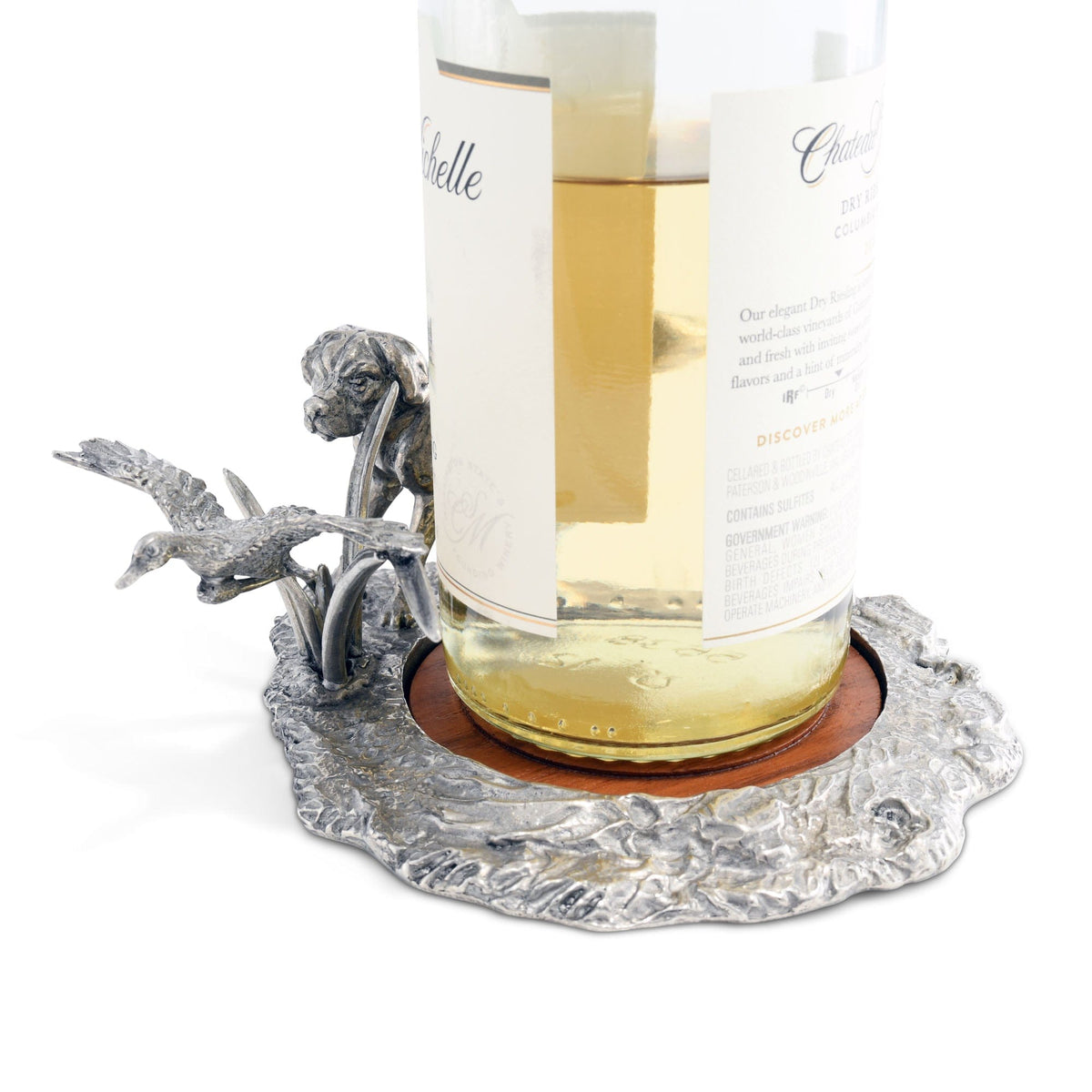 Vagabond House Morning Hunt Labrador &amp; Duck Wine Coaster