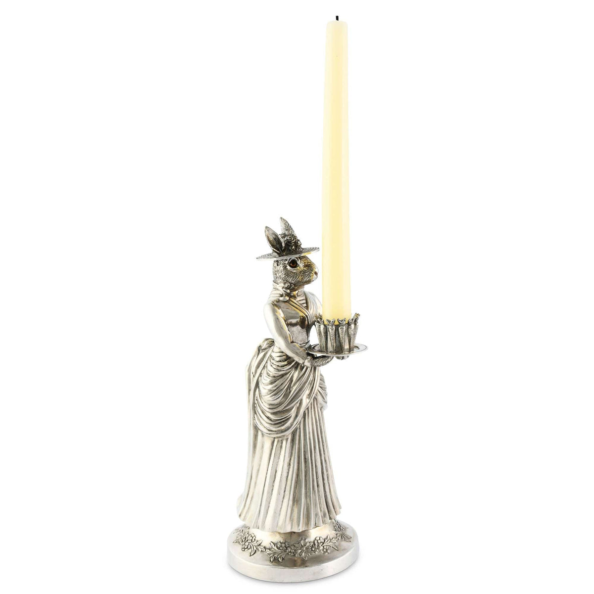 Vagabond House Morning Hunt Lady Hare Tall Candlestick
