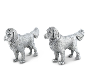 Vagabond House Morning Hunt Pewter Retriever Salt and Pepper