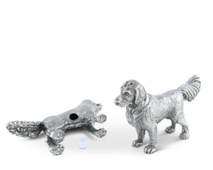 Vagabond House Morning Hunt Pewter Retriever Salt and Pepper