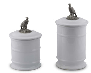 Vagabond House Morning Hunt Pheasant Stoneware Canisters