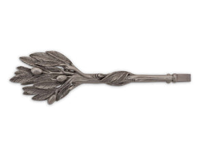 Vagabond House Olive Grove Pewter Olive Pattern Ice / Bread Tongs