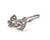 Vagabond House Olive Grove Pewter Olive Pattern Ice / Bread Tongs