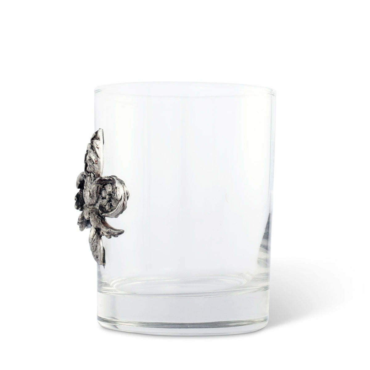 Vagabond House Provencal Fleur de Lys Double Old Fashion Bar Glass