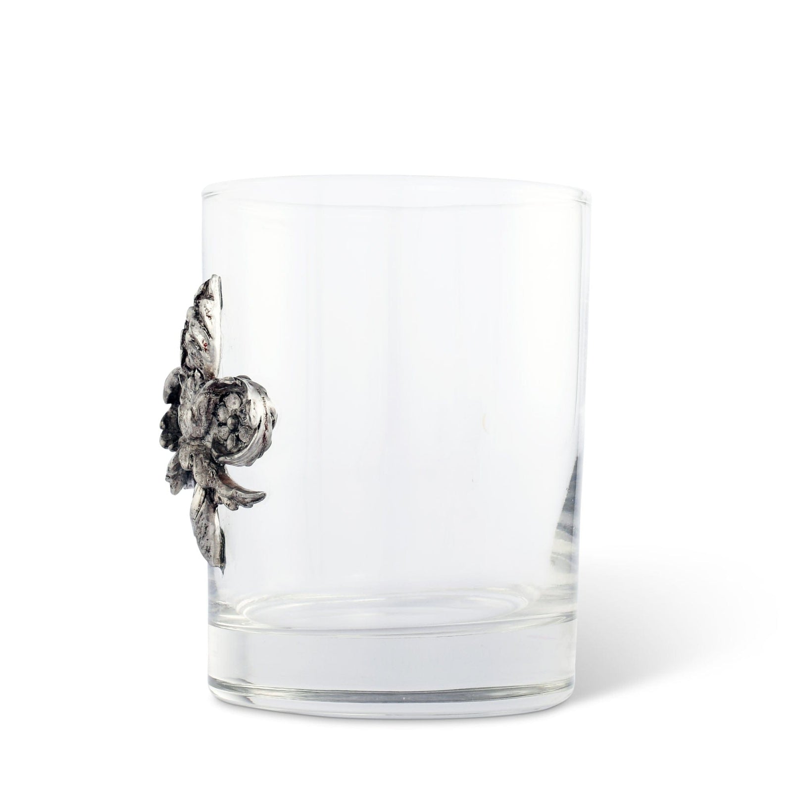 Vagabond House Provencal Fleur de Lys Double Old Fashion Bar Glass
