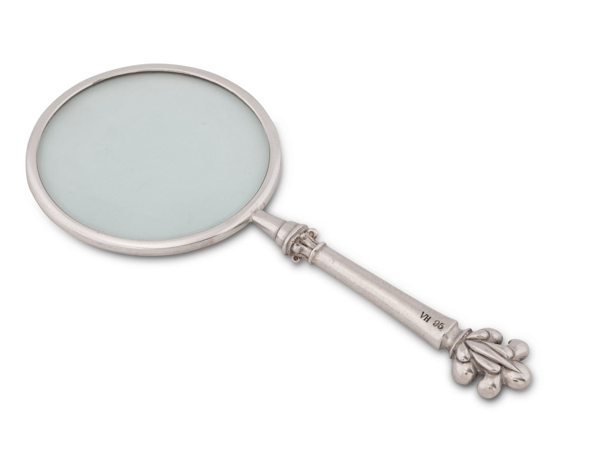 Vagabond House Provencal Pewter Provencal Pattern Magnifier 4 inches