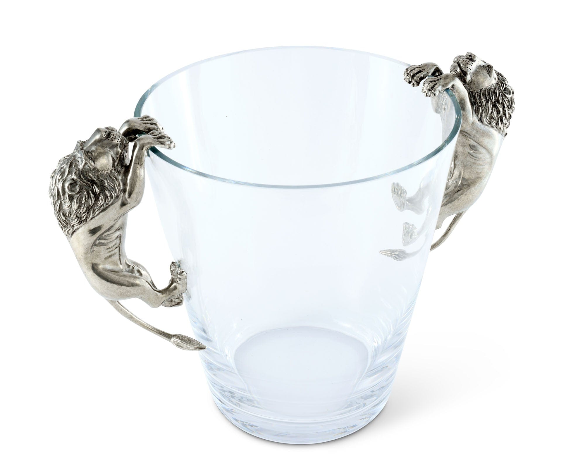 Silver Stag Glass Mug, Glass Mug With Handle