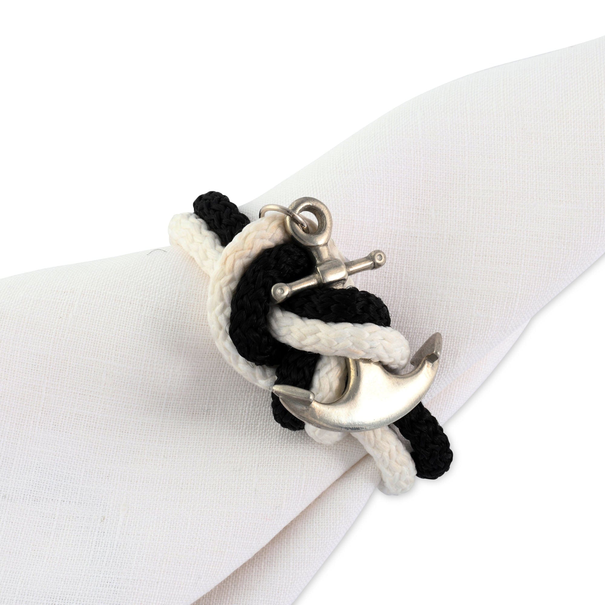 Vagabond House Sea and Shore Anchor Rope Napkin Ring