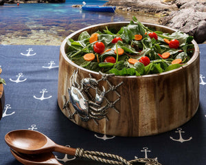 Vagabond House Sea and Shore Crab in Net Salad Bowl