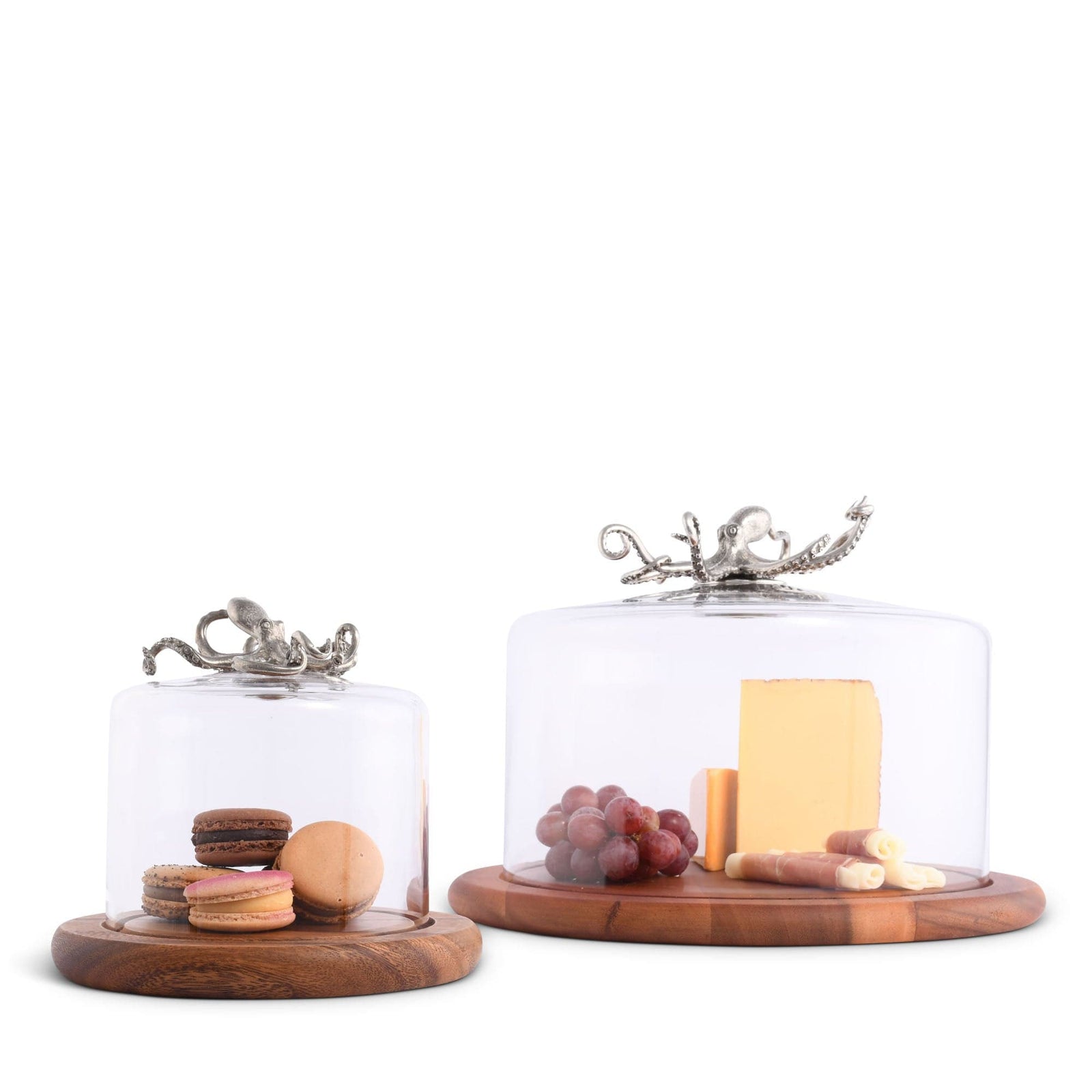 Vagabond House Sea and Shore Octopus Glass Covered Cheese Wood Board