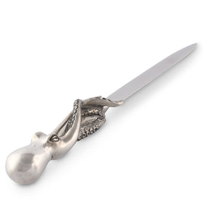 Vagabond House Sea and Shore Octopus Pewter Handle Letter Opener