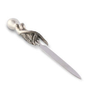 Vagabond House Sea and Shore Octopus Pewter Handle Letter Opener