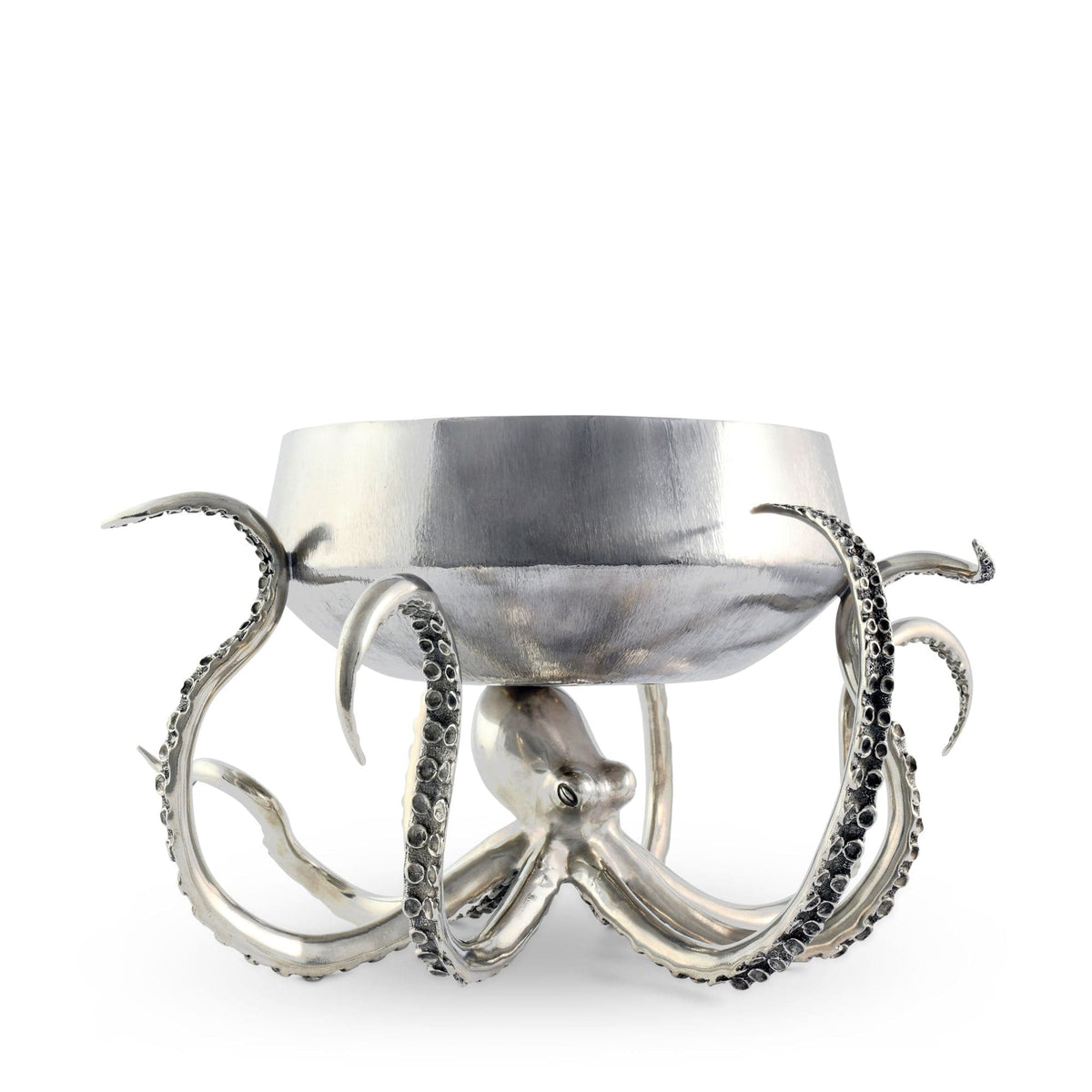 Vagabond House Sea and Shore Octopus Stainless Steel Centerpiece Bowl