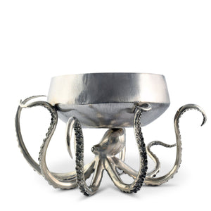 Vagabond House Sea and Shore Octopus Stainless Steel Centerpiece Bowl