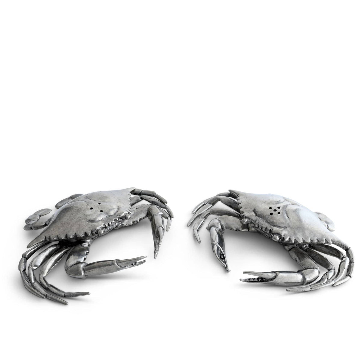 Vagabond House Sea and Shore Pewter Blue Crabs Salt &amp; Pepper Set