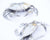 Vagabond House Sea and Shore Pewter Blue Crabs Salt & Pepper Set
