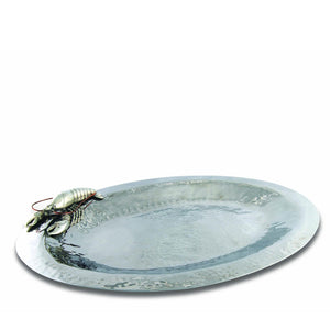 Vagabond House Sea and Shore Pewter Lobster - Steel Tray