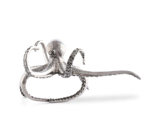 Vagabond House Sea and Shore Pewter Octopus Napkin Ring
