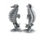 Vagabond House Sea and Shore Pewter Seahorses Salt & Pepper Set