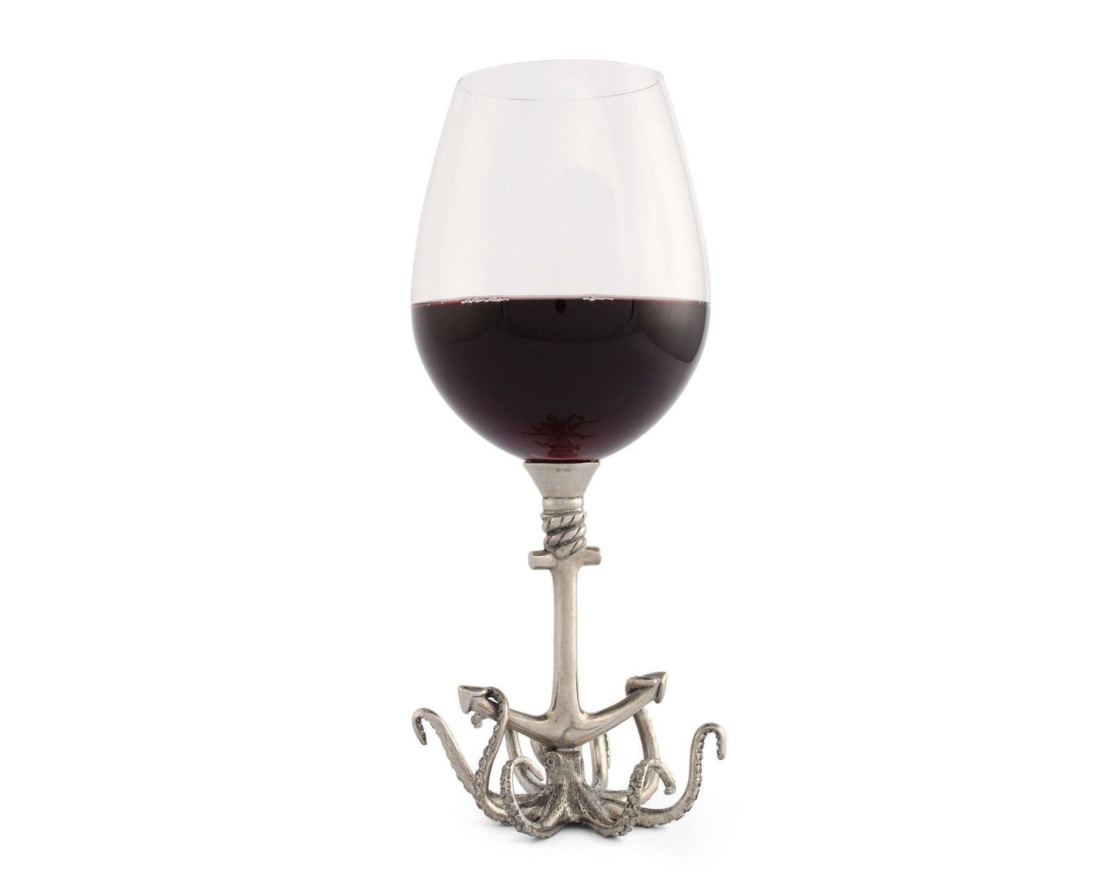 Vagabond House Sea and Shore Red Wine 9.25" H 15 oz Octopus Stemware