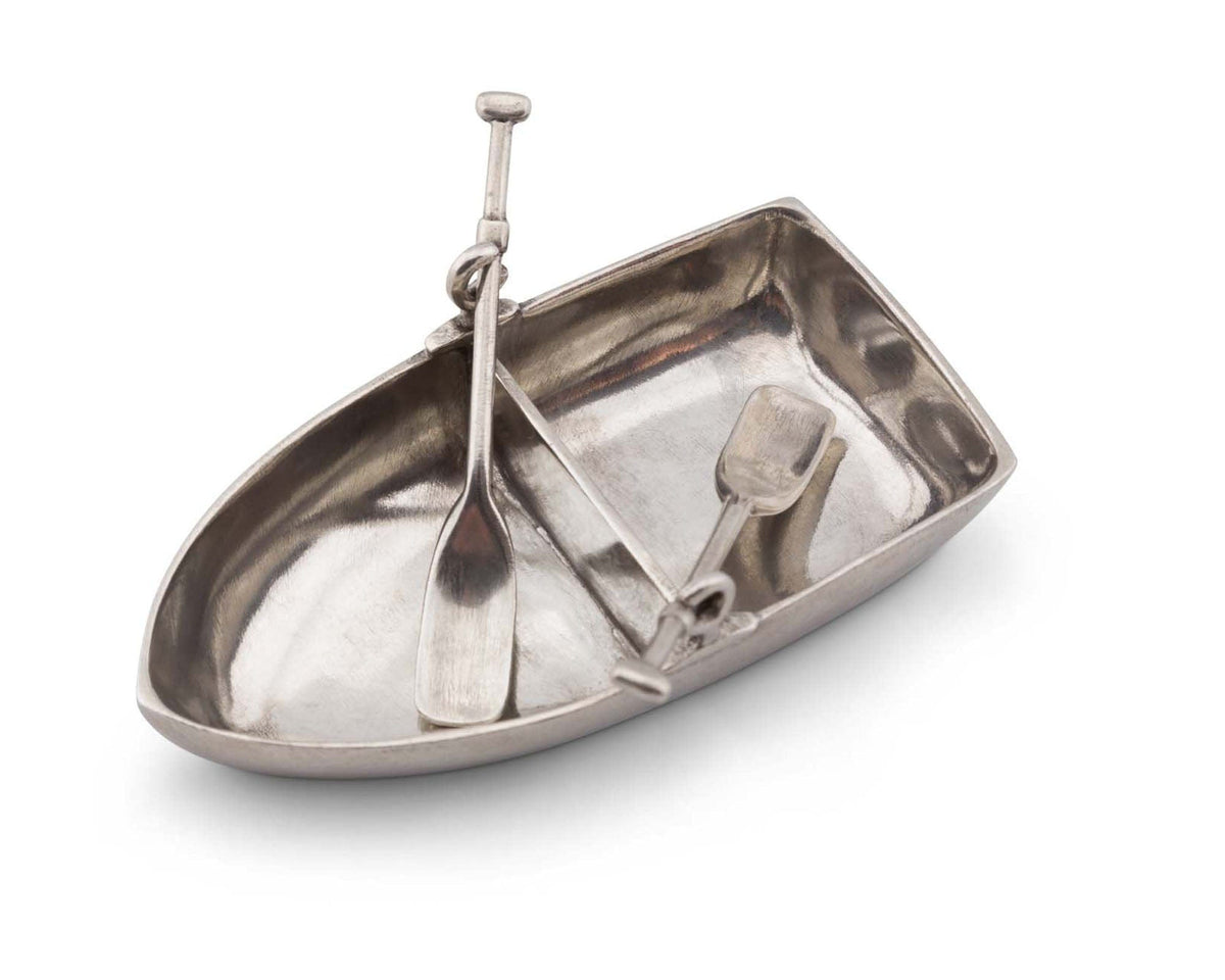 Vagabond House Sea and Shore Row Boat Salt Cellar