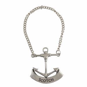 Vagabond House Sea and Shore Scotch Pewter Anchor Decanter Tags