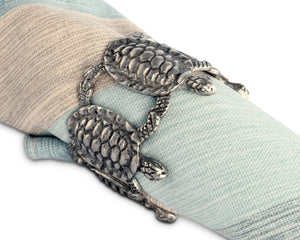 Vagabond House Sea and Shore Sea Turtle Napkin Rings