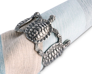 Vagabond House Sea and Shore Sea Turtle Napkin Rings